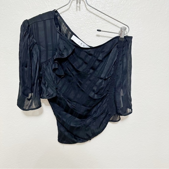 IRO Polk Top one shoulder ruffle size 36 - Picture 9 of 13